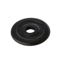 Black rubber plate 10 kg - for bar with dia. 28 mm - with CT logo    