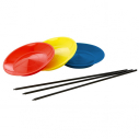 Assiette de jonglerie avec bâton en PVC