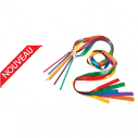 Gymnastic ribbon - 1,60 m - set of 6 different colors                