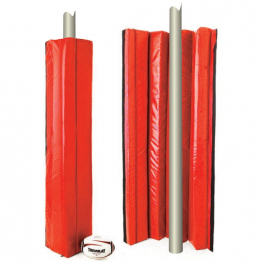 Rugby goal post pads - 22kg/m3 - Red color                           