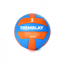 PVC beach volleyball - size 5 - 265/285 gr - blue/orange             