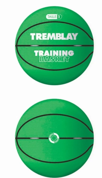Rubber basketball - size 1 - green                                   