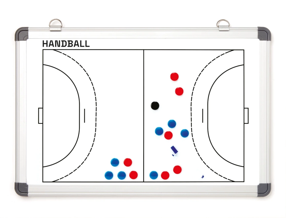 Handball coach board set - White - 90 x 60 cm - Front+Back printing  