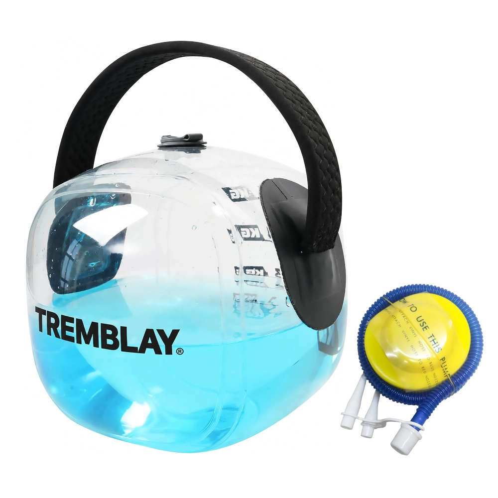PVC kettlebell - 0-5 kg - transparent - with TREMBLAY logo           