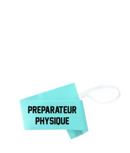 Armand "PREPARATEUR PHYSIQUE" with elastic and velcro - sky blue     