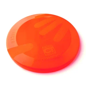 Flying disk with Fingers design - dia. 23 cm - 125 gr - Orange       