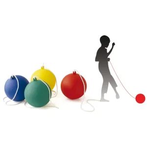 Ball 19 cm with rope 100 cm                                          