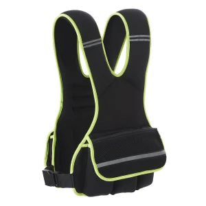 Neoprene weighted vest - 7 kg - fluo yellow/black                    