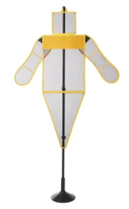 Set of dummy mesh with pole and base                                 