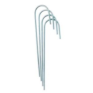 Metal peg - Diam : 4 mm - Length : 23 cm - set of 4 pcs              