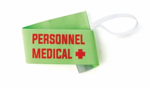 Brassard Rugby "Personnel Médical" avec velcro